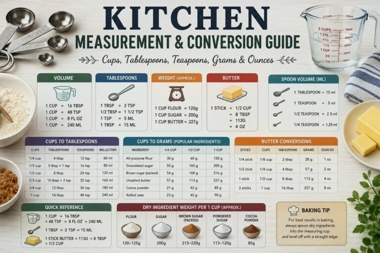 Kitchen Measurement & Conversion 