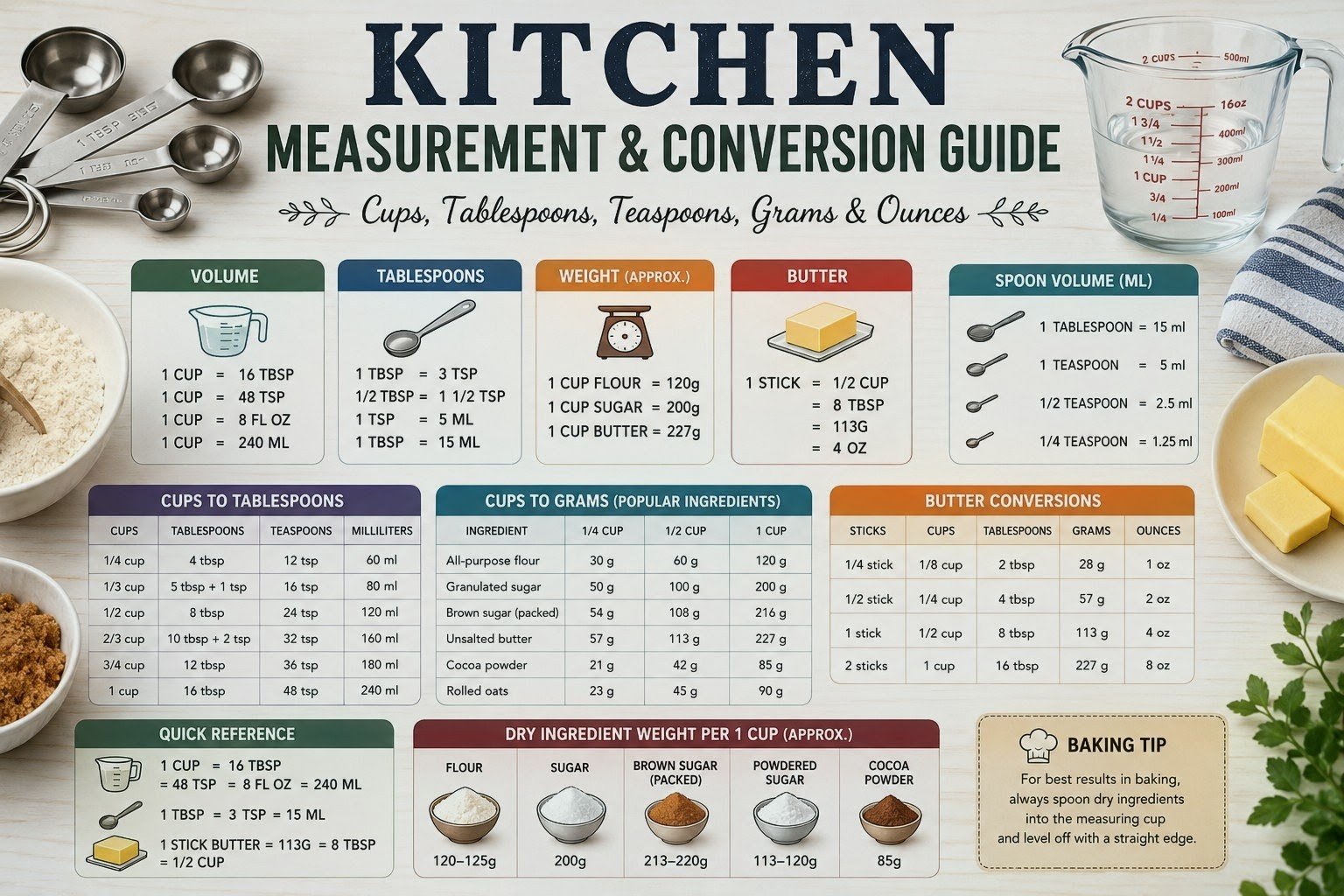 Kitchen Measurement & Conversion 